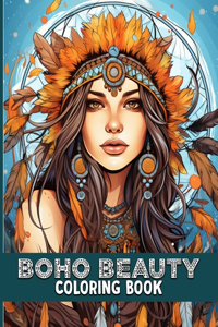 Boho Beauty Coloring Book