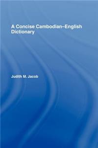 A Concise Cambodian-English Dictionary