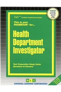 Health Department Investigator
