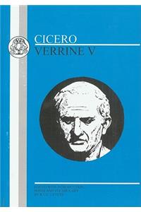 Cicero: Verrine V