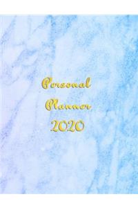 Personal Planner 2020: 2020 organiser from January to December With monthly calendar section and weekly schedule / To do List