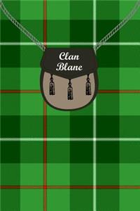 Clan Blane Tartan Journal/Notebook