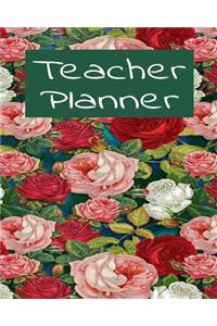 Teacher Planner: Academic Year Lesson Plan and Record Book with Floral Cover (2019-2020 Lesson Plan Books for Teachers)