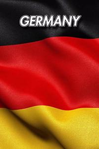 Germany: German Flag - Blank Sheet Music - 150 pages 6 x 9 in. - 11 Staves Per Page - Music Staff - Composition - Notation - Songwriting - Staff - Manuscript