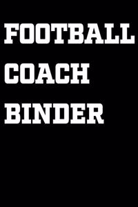 Football Coach Binder