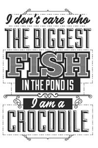 I Don't Care Who The Biggest Fish In The Pond Is, I Am A Crocodile