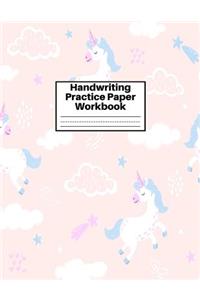 Handwriting Practice Paper Workbook