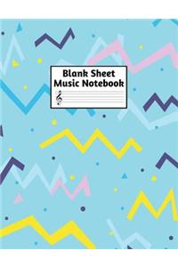 Blank Sheet Music Notebook