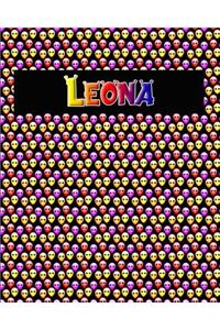 120 Page Handwriting Practice Book with Colorful Alien Cover Leona