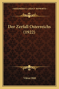 Zerfall Osterreichs (1922)