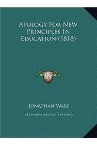 Apology For New Principles In Education (1818)