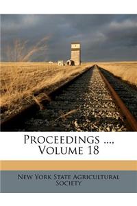 Proceedings ..., Volume 18