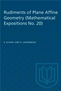 Rudiments of Plane Affine Geometry