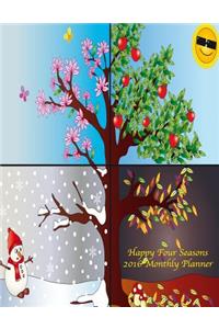 Happy Four Seasons 2016 Monthly Planner