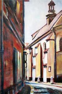 Drawing of a Street in Krakow, Poland