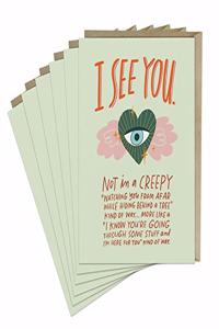 6-Pack Em & Friends I See You Card