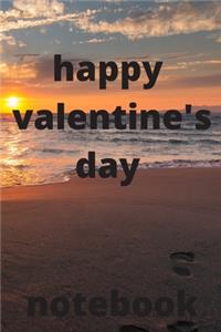 Happy valentine's day notebook