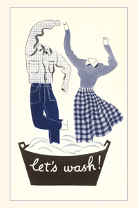 Vintage Journal Let's Wash! Dancing Laundry