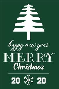 Happy New Year Merry Christmas 2020 Notebook