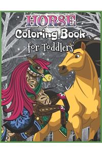 Horse Coloring Book for Toddlers