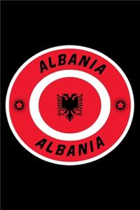 Albanien Flagge Notizbuch