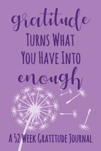 A 52 Week Gratitude Journal