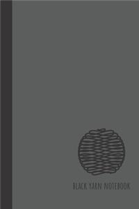 black yarn notebook