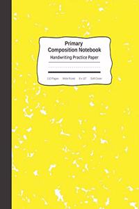 Primary Composition Notebook Handwriting Practice Paper