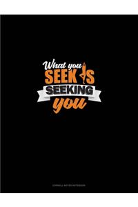 What You Seek Is Seeking You