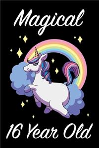 Magical 16 Year Old Unicorn Journal