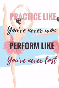 Practice Like You've Never Won Perform Like You've Never Lost