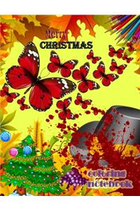 Merry Christmas coloring notebook