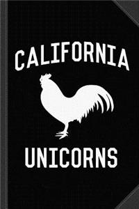 California Unicorns Journal Notebook