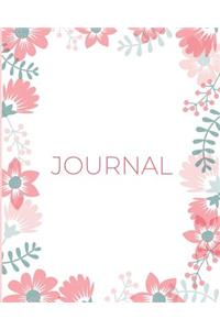 Chic Pink Floral Notebook