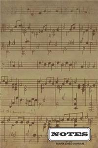 Notes Blank Lined Journal