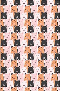 Pig Pattern - Black White Pink
