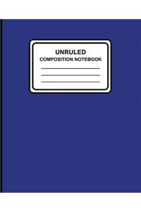 Unruled Composition Notebook
