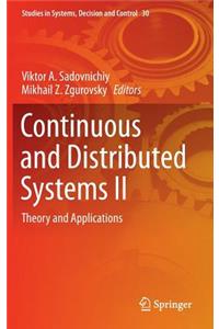 Continuous and Distributed Systems II