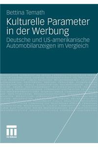 Kulturelle Parameter in Der Werbung