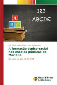 A formação étnico-racial nas escolas públicas de Mariana