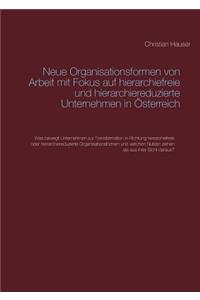 Neue Organisationsformen von Arbeit mit Fokus auf hierarchiefreie und hierarchiereduzierte Unternehmen in Österreich