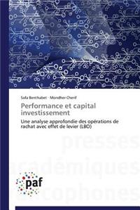 Performance Et Capital Investissement