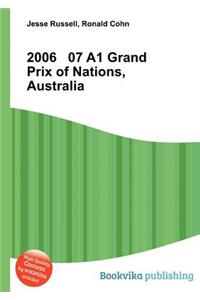 2006 07 A1 Grand Prix of Nations, Australia