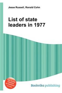 List of State Leaders in 1977