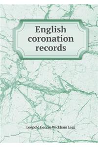 English Coronation Records
