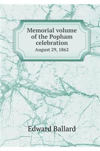 Memorial Volume of the Popham Celebration August 29, 1862