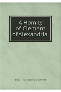A Homily of Clement of Alexandria