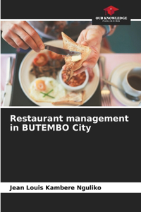 Restaurant management in BUTEMBO City