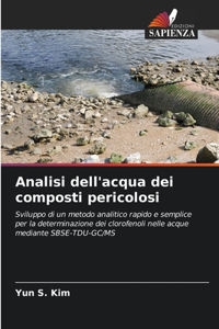 Analisi dell'acqua dei composti pericolosi
