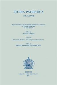 Studia Patristica. Vol. LXXVIII - Papers Presented at the Seventeenth International Conference on Patristic Studies Held in Oxford 2015